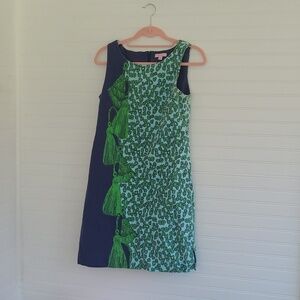 Lilly Pulitzer Green and Navy Mini Dress